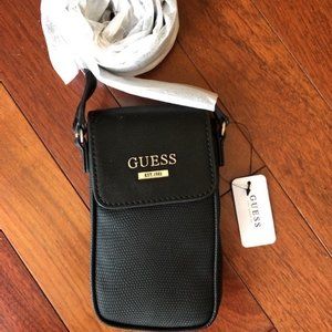 Black GUESS crossbody bag